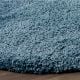 Blue Modern Shaggy Hall Mat
